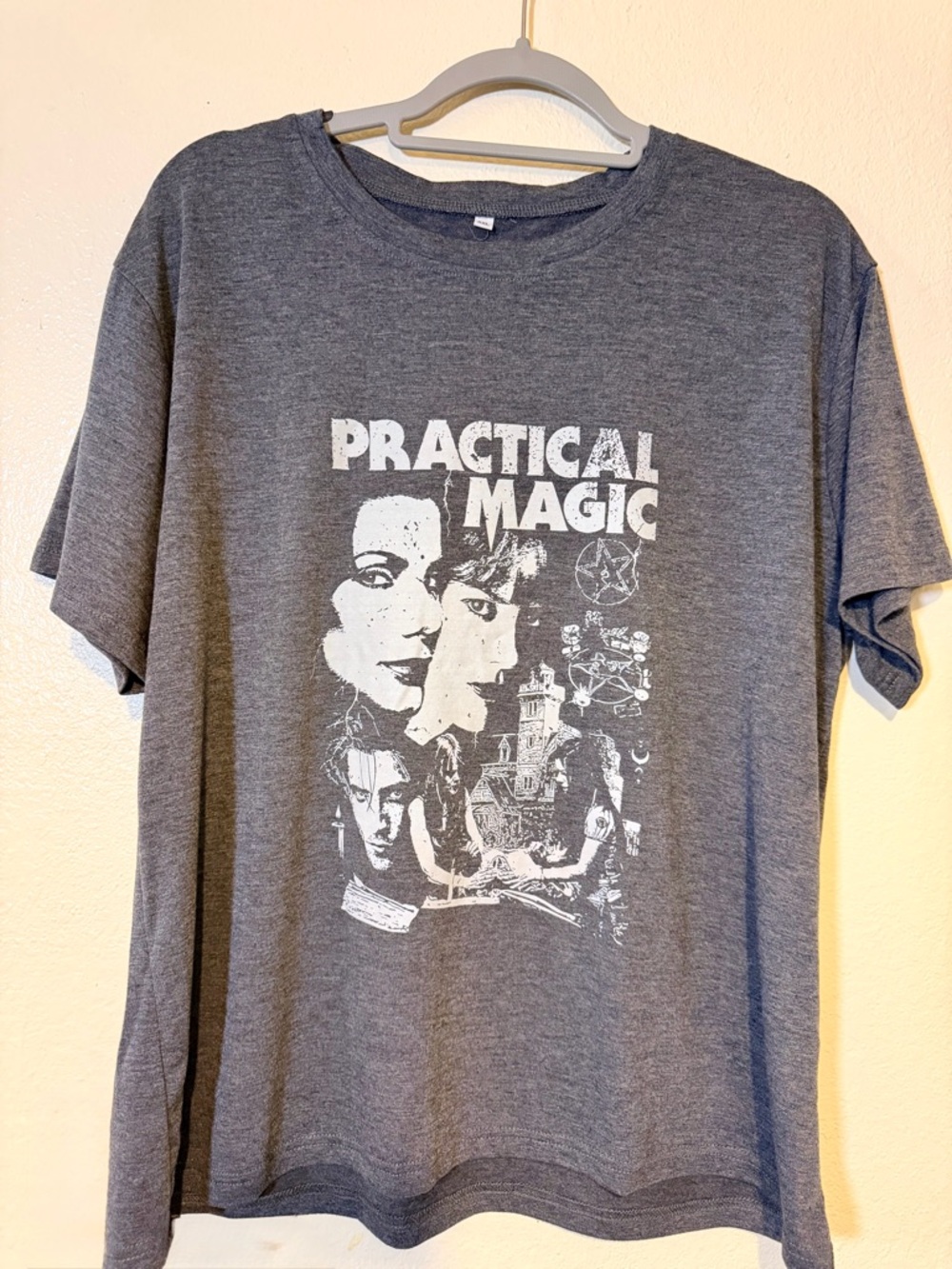 Practical Magic Short Sleeve Graphic Tee - Gray